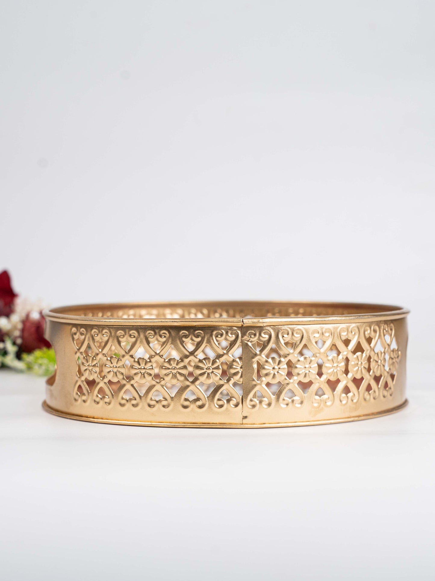 Digital Print - Madhubani Metal Tray - 8 inch - WBG1792