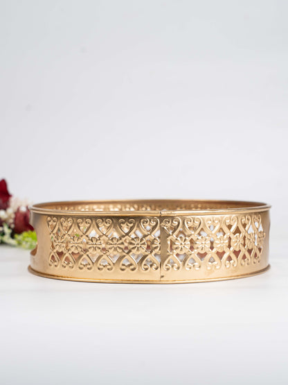 Digital Print - Madhubani Metal Tray - 8 inch - WBG1792