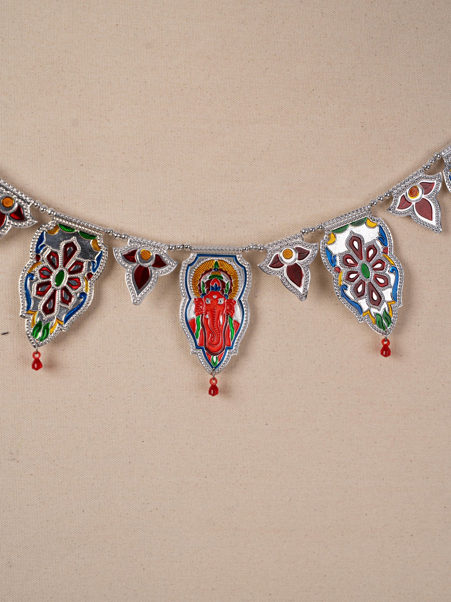 Designer Thoran with Ganesha - Silver - WBG1788-2