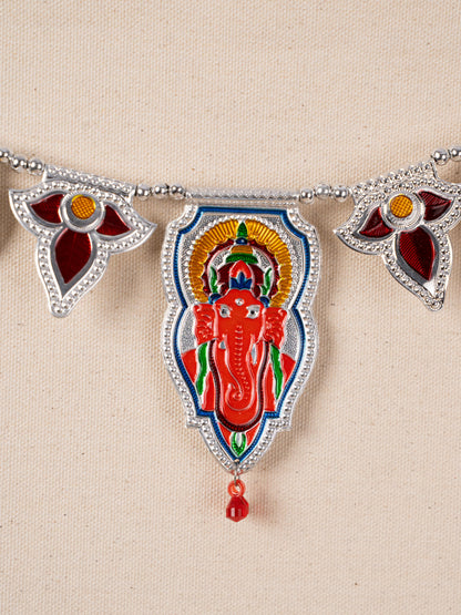Designer Thoran with Ganesha - Silver - WBG1788-2