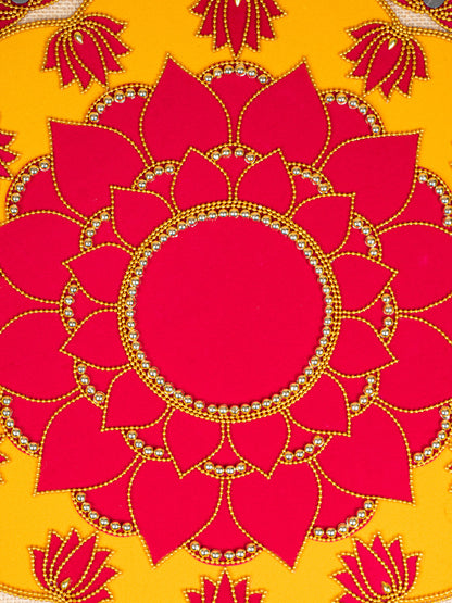 Rangoli with Set of 11 Lotus - WL5133