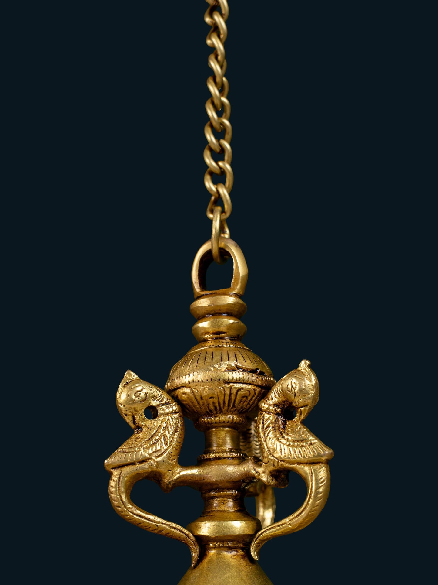 Brass Hanging Annapakshi Diya - 32 inch - WL5155