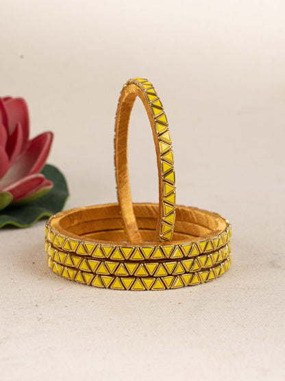 Kundan Bangles - Set of 4 - 2.6 inch - WL5165-1