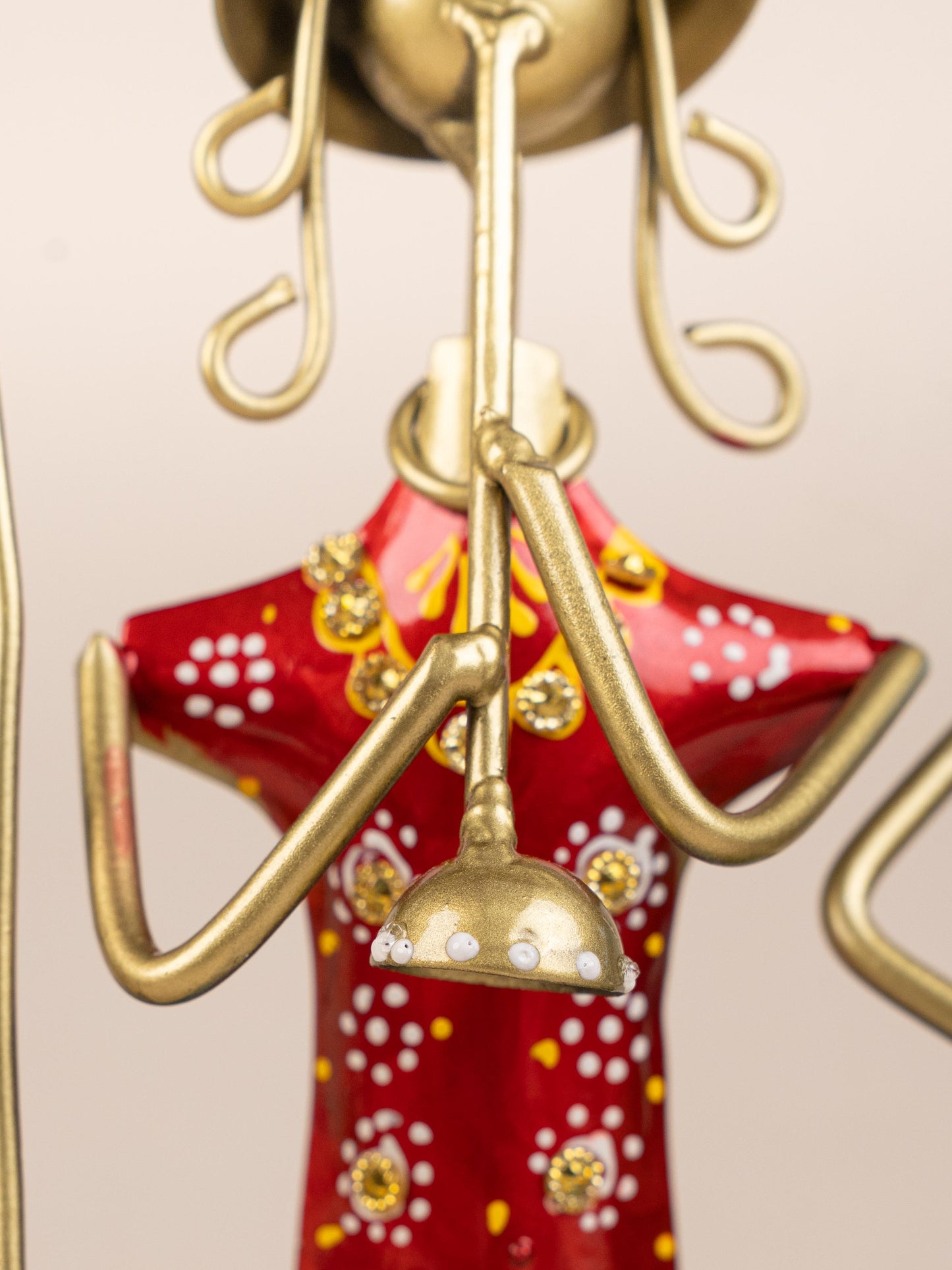 Metal Handpainted Musician on Swing - 13 inch - WL5172