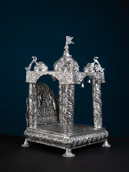 Brass Antique Pooja Temple - 11 inch - WL5177