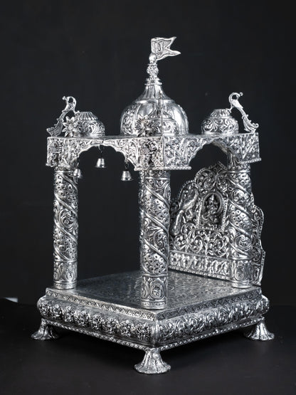 Brass Antique Pooja Temple - 11 inch - WL5177