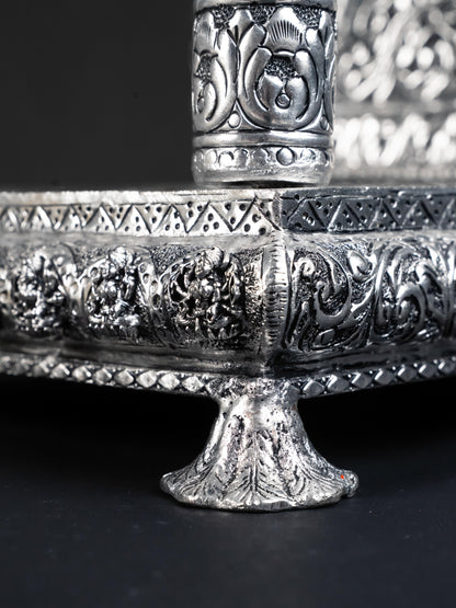 Brass Antique Pooja Temple - 11 inch - WL5177