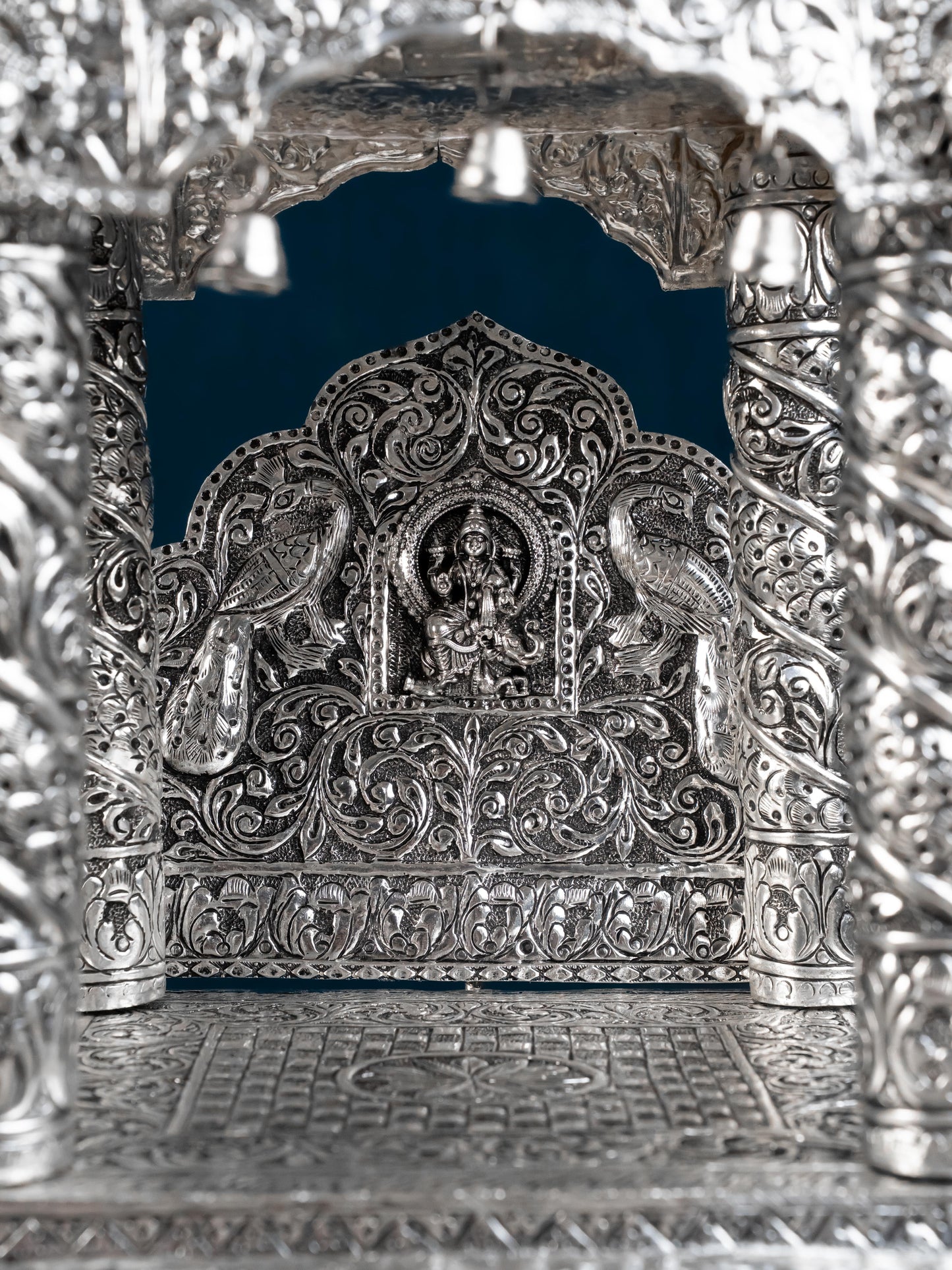 Brass Antique Pooja Temple - 11 inch - WL5177