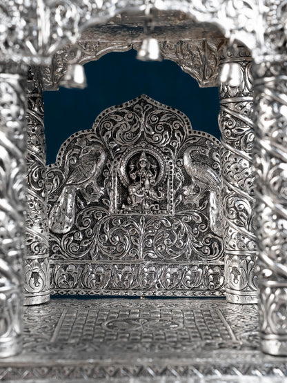 Brass Antique Pooja Temple - 11 inch - WL5177