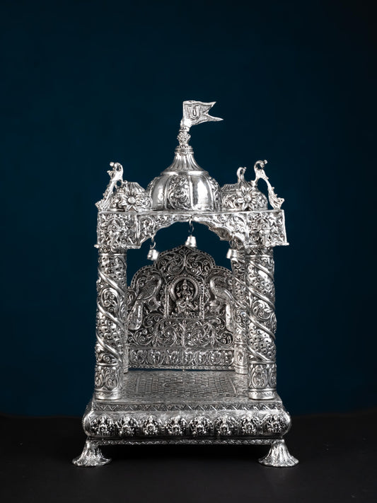 Brass Antique Pooja Temple - 11 inch - WL5177