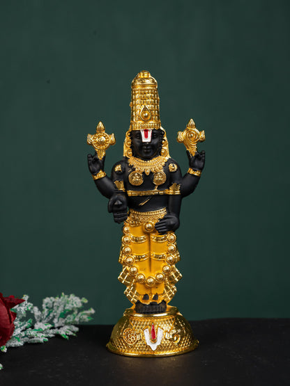 Zinc Alloy Tirupathi Balaji Idol - Gold - 6 inch - WL5180-1