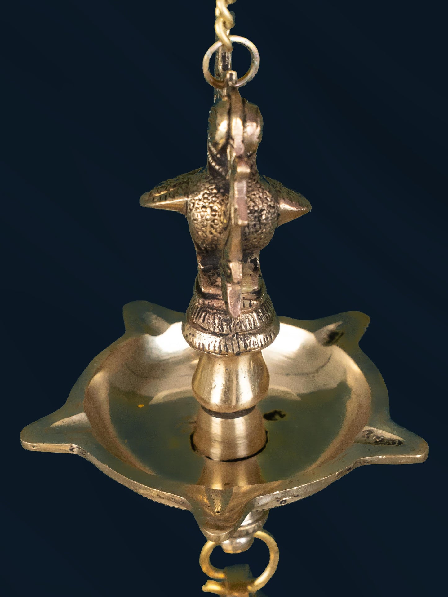Brass Hanging Annapakshi Diya - 25 inch - WL5181