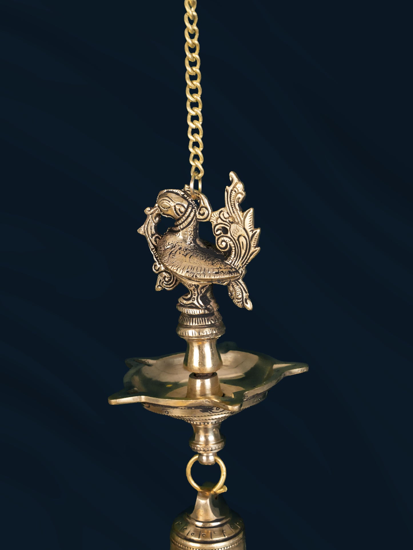 Brass Hanging Annapakshi Diya - 25 inch - WL5181