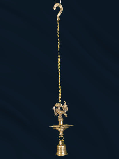 Brass Hanging Annapakshi Diya - 25 inch - WL5181
