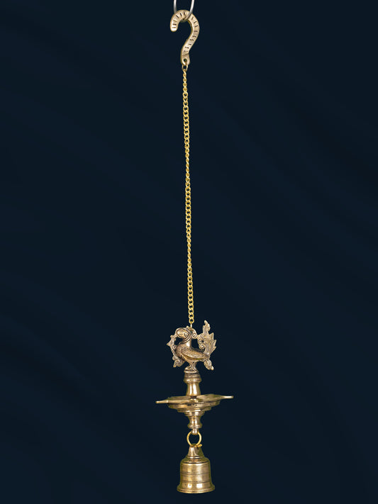 Brass Hanging Annapakshi Diya - 25 inch - WL5181
