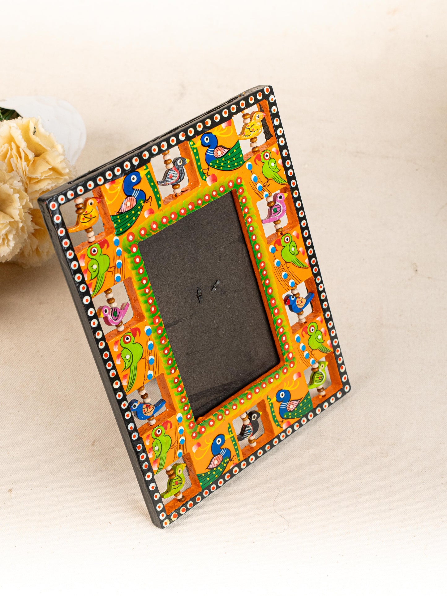Wooden Photo Frame - Parrot - Orange - 9X5 inch - WL5192-1