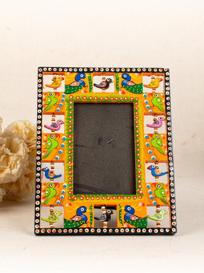 Wooden Photo Frame - Parrot - Orange - 9X5 inch - WL5192-1