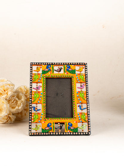 Wooden Photo Frame - Parrot - Orange - 9X5 inch - WL5192-1