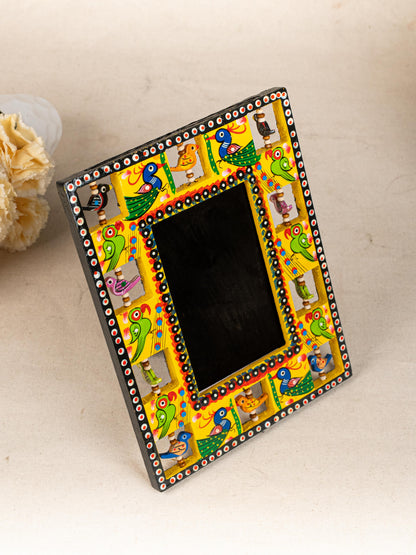 Wooden Photo Frame - Parrot - Yellow - 9X5 inch - WL5192-2