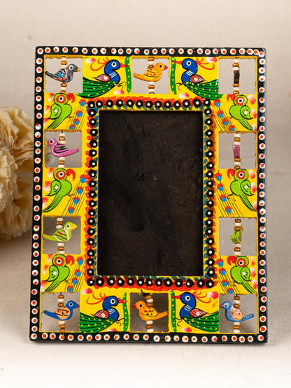 Wooden Photo Frame - Parrot - Yellow - 9X5 inch - WL5192-2