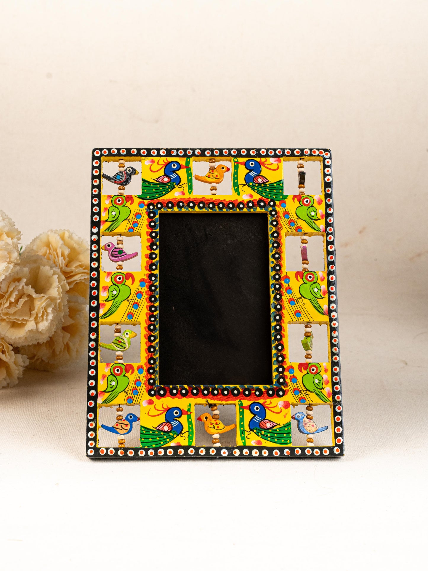 Wooden Photo Frame - Parrot - Yellow - 9X5 inch - WL5192-2