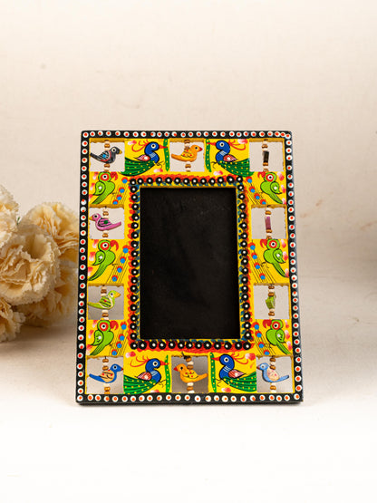 Wooden Photo Frame - Parrot - Yellow - 9X5 inch - WL5192-2