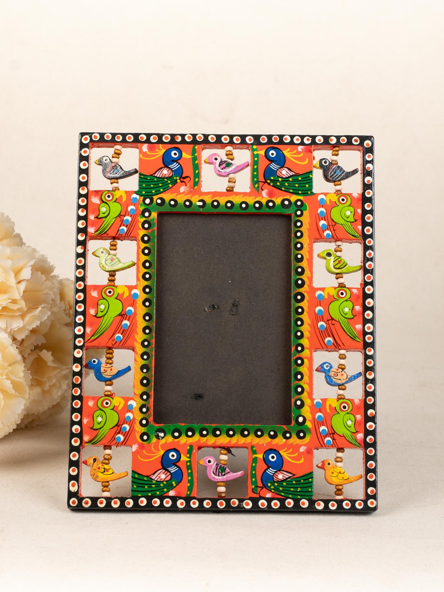 Wooden Photo Frame - Parrot - Red - 9X5 inch - WL5192-3