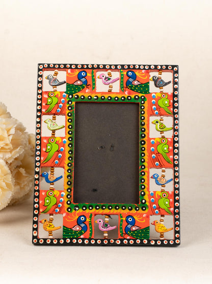 Wooden Photo Frame - Parrot - Red - 9X5 inch - WL5192-3