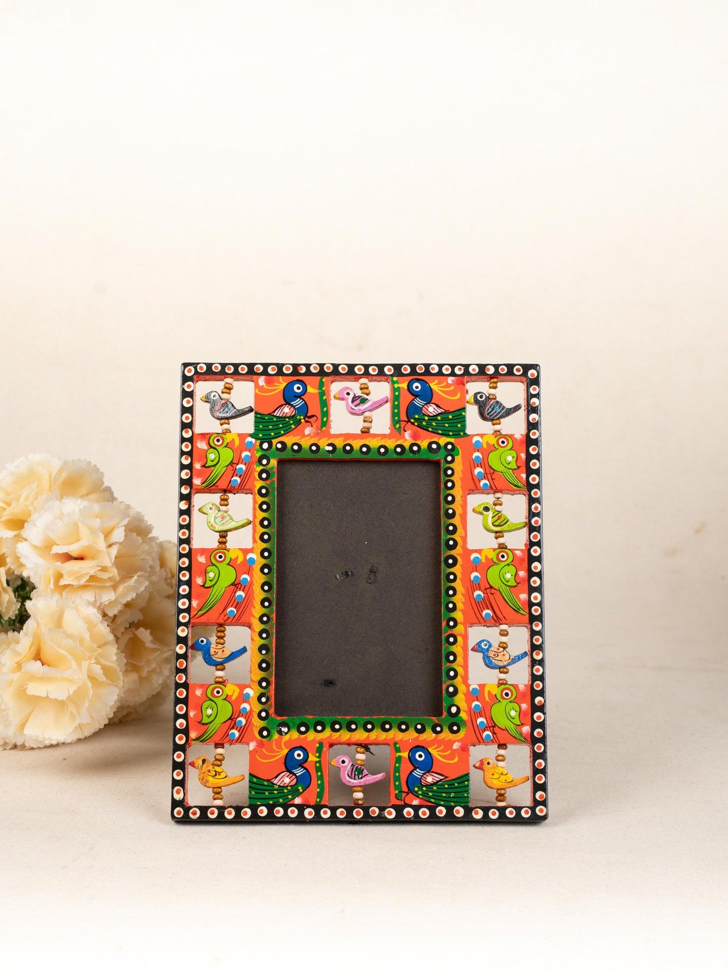 Wooden Photo Frame - Parrot - Red - 9X5 inch - WL5192-3