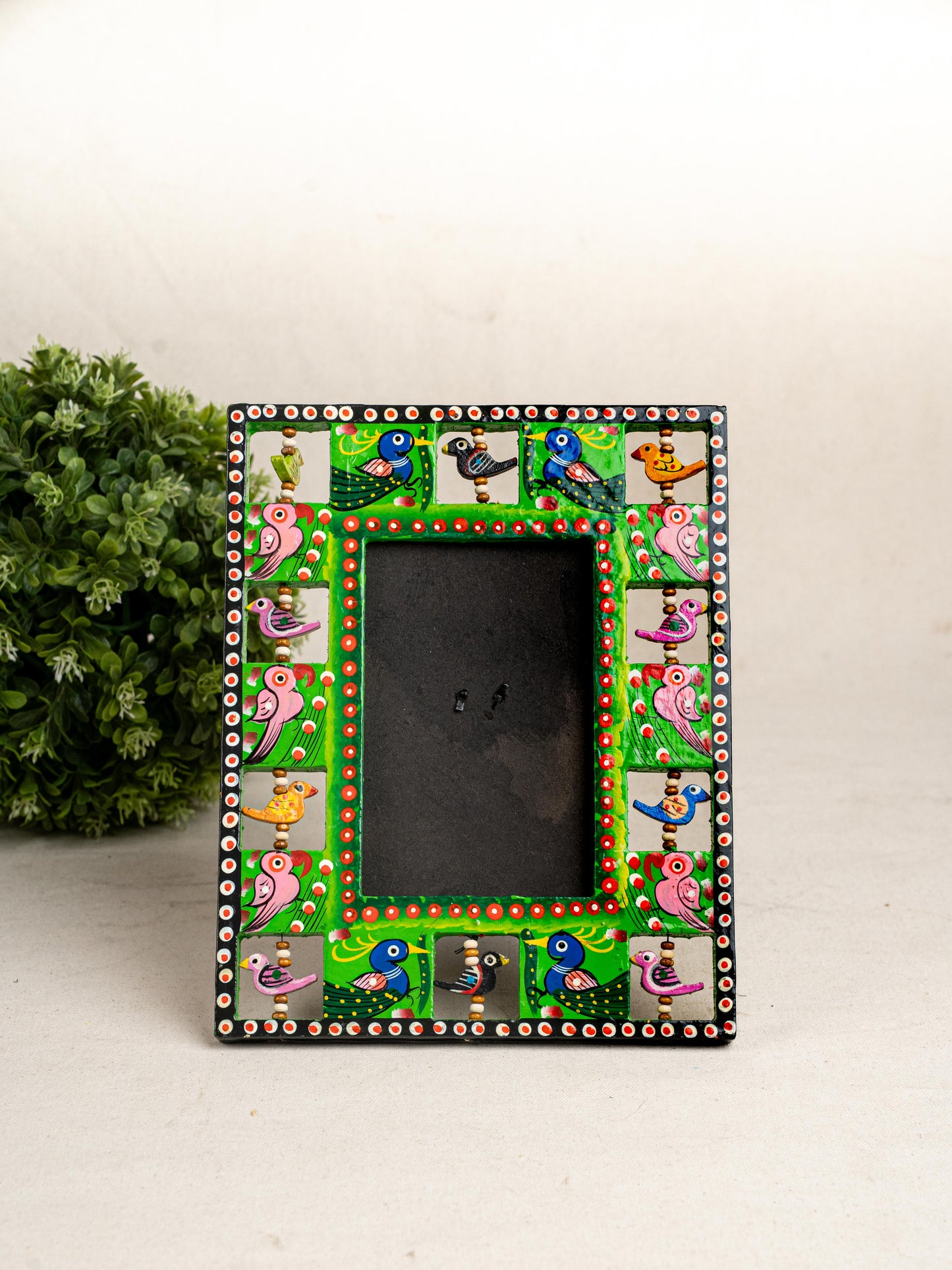 Wooden Photo Frame - Parrot - Green - 9X5 inch - WL5192-4