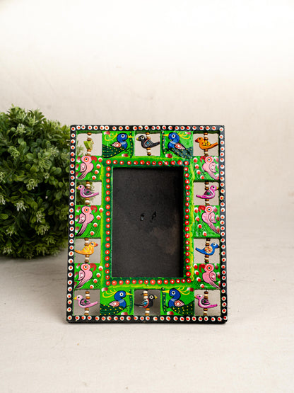 Wooden Photo Frame - Parrot - Green - 9X5 inch - WL5192-4