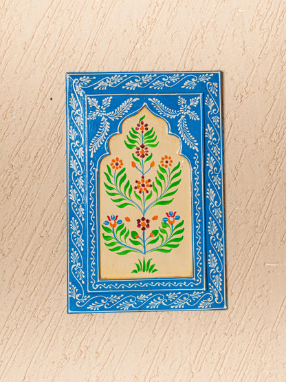 Wooden Handpainted Wall Decor - 12x8 inch - Blue - WL5193