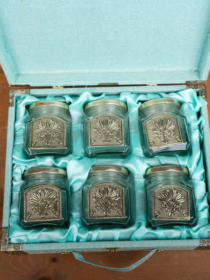 Dry Fruit Box - 6 Glass Jar - WL5214