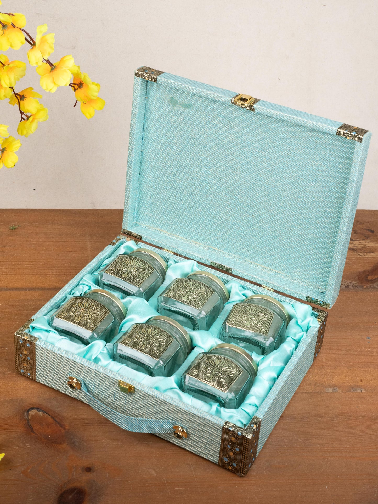 Dry Fruit Box - 6 Glass Jar - WL5214