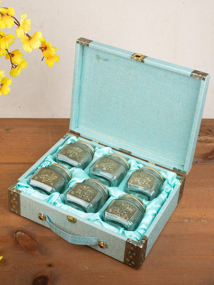 Dry Fruit Box - 6 Glass Jar - WL5214