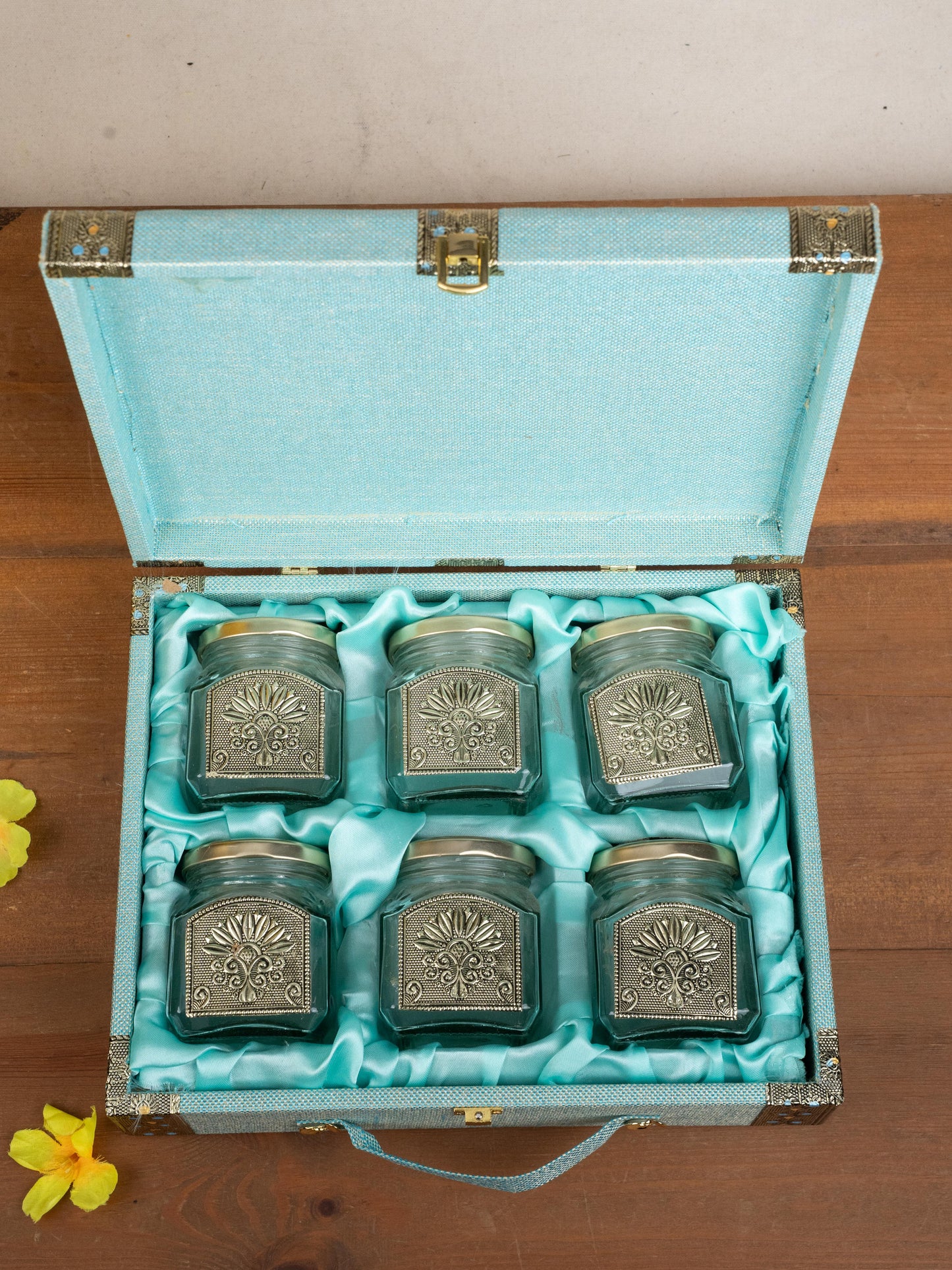 Dry Fruit Box - 6 Glass Jar - WL5214