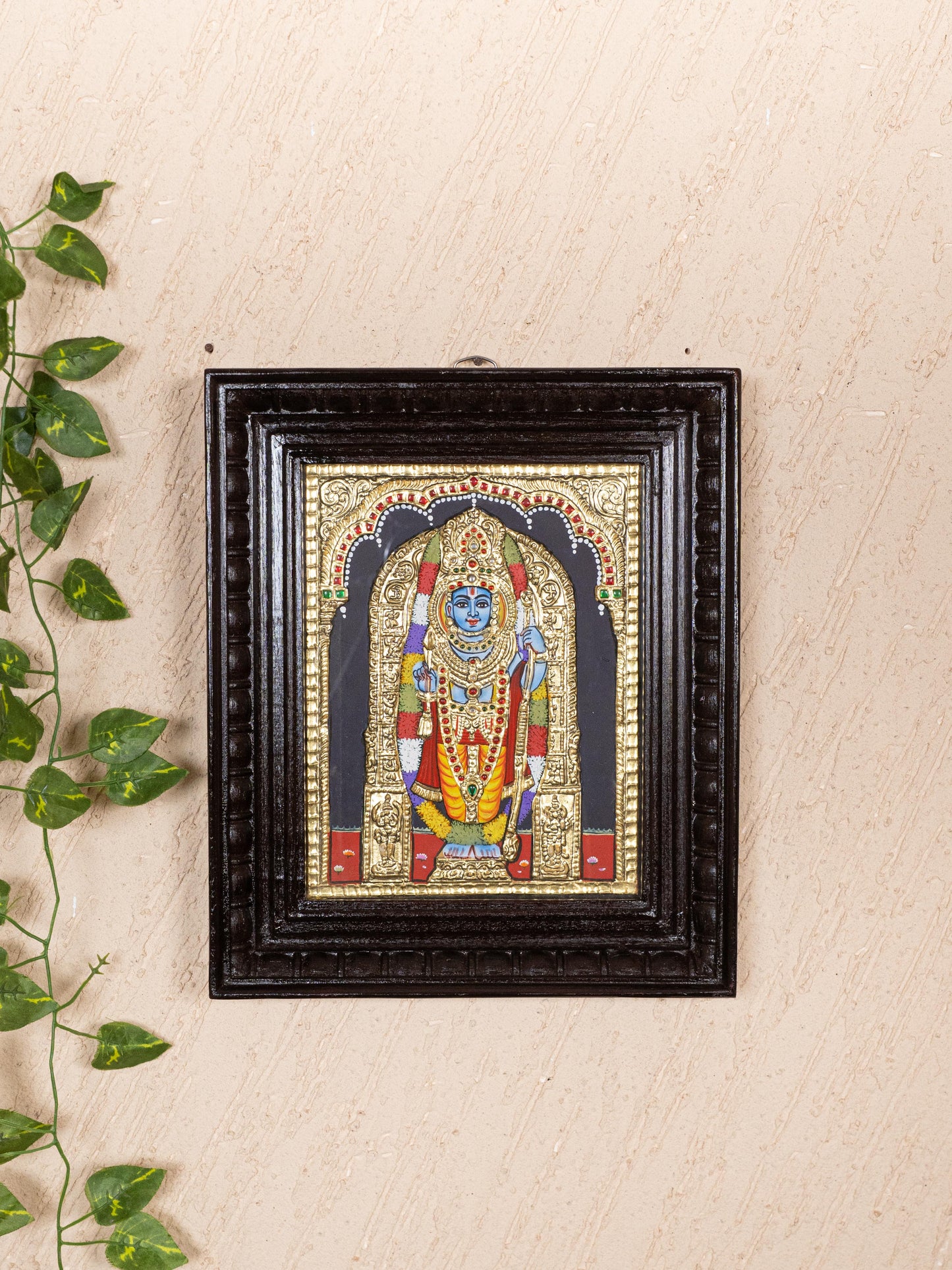 Tanjore Painting - Ram Lalla - Flat (Gold Foil) - 10x8 inch - WL5228