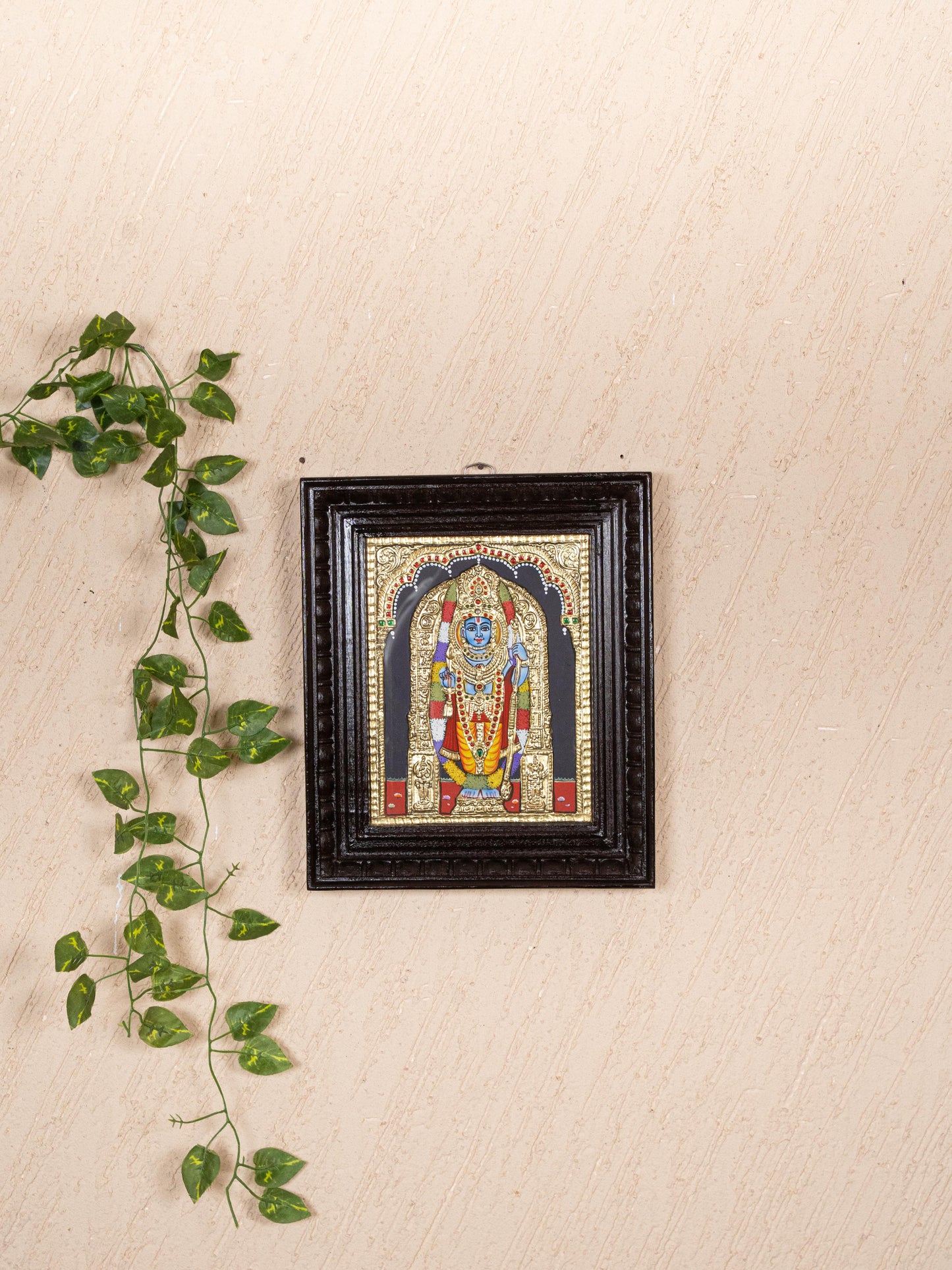 Tanjore Painting - Ram Lalla - Flat (Gold Foil) - 10x8 inch - WL5228