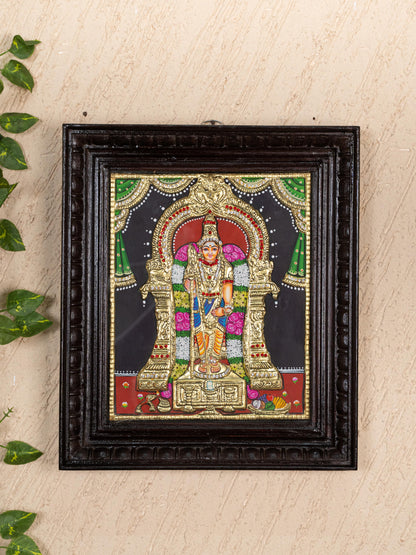 Tanjore Painting - Murugan - Semi Embossed - 12x10 inch - WL5236