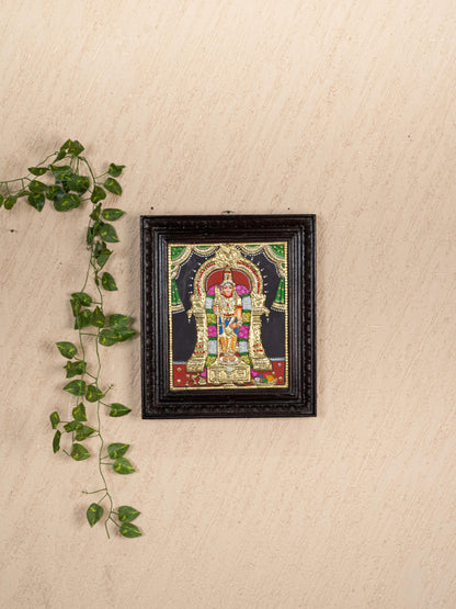 Tanjore Painting - Murugan - Semi Embossed - 12x10 inch - WL5236
