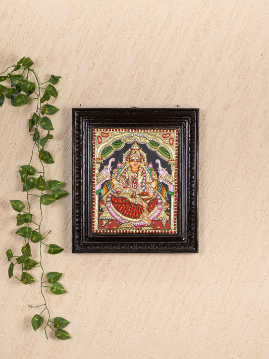 Tanjore Painting - Gajalakshmi - Semi Embossed - 12x10 inch - WL5239