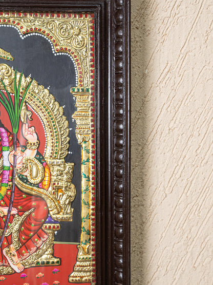 Tanjore Painting - Kamatchi - Flat (Gold Foil) - 18x14 inch - WL5249