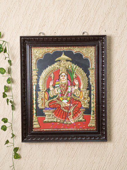 Tanjore Painting - Kamatchi - Flat (Gold Foil) - 18x14 inch - WL5249