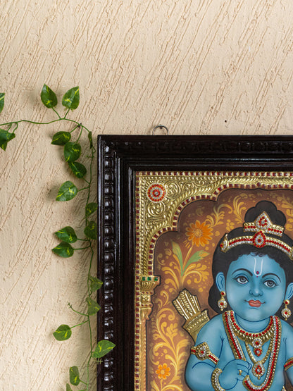 Tanjore Painting - Baby Ramar - Semi Embossed - 24x18 inch - WL5250