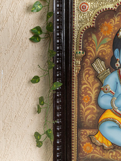 Tanjore Painting - Baby Ramar - Semi Embossed - 24x18 inch - WL5250