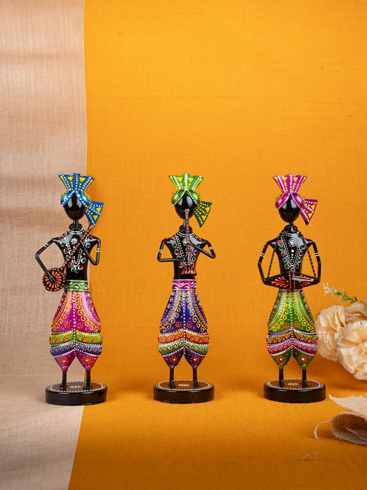 Metal Handpainted Sardar - Set of 3 - WL5258