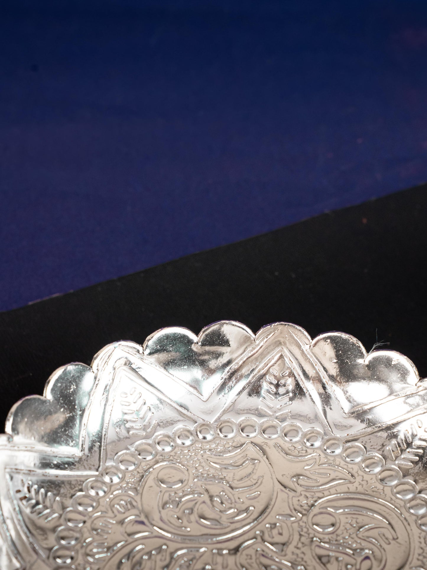 Fancy Pooja Tray with Elephant Stand - 6 inch - WL5270