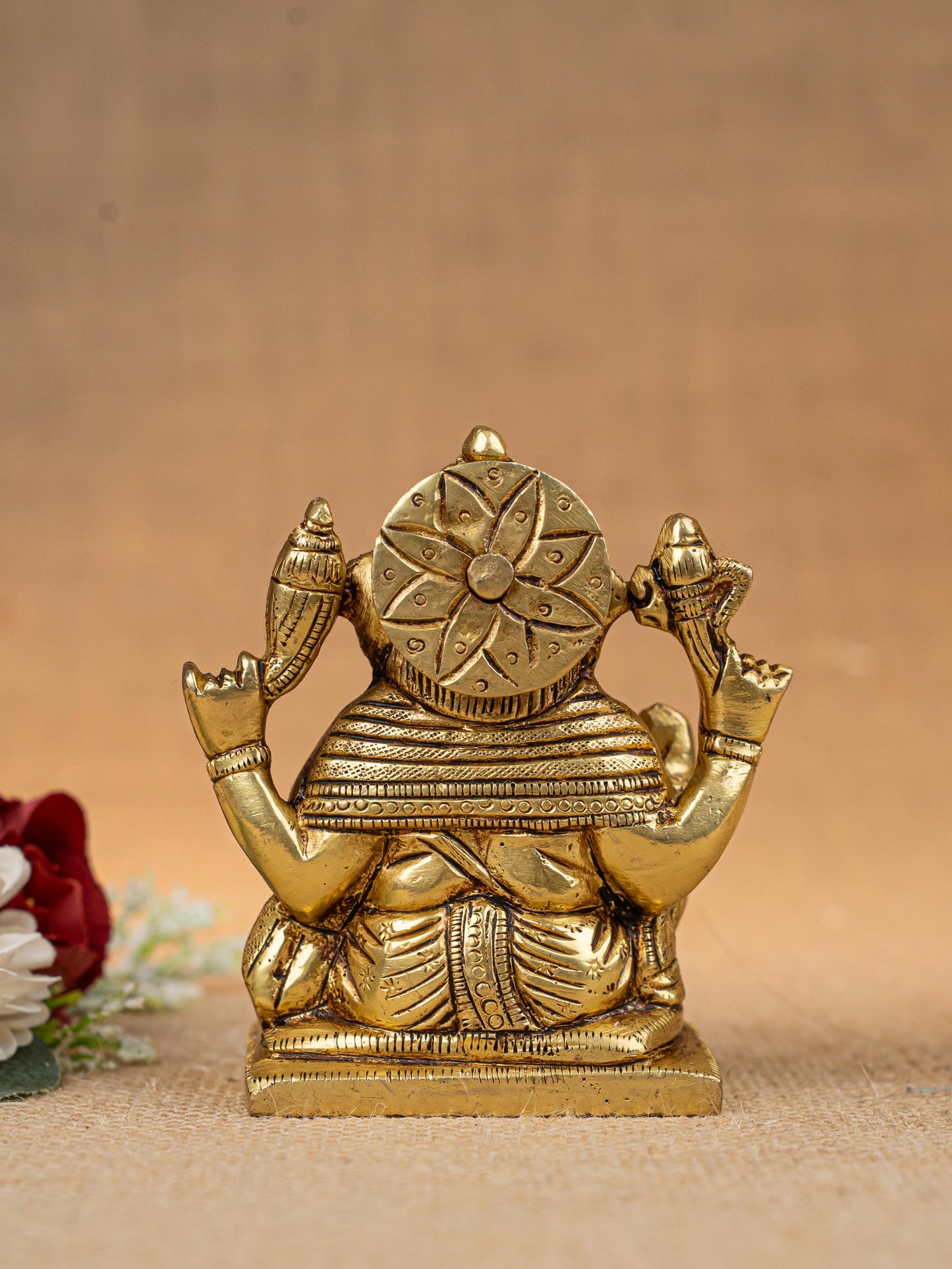 Brass Ganesha Idol - 3 inch - WL5271