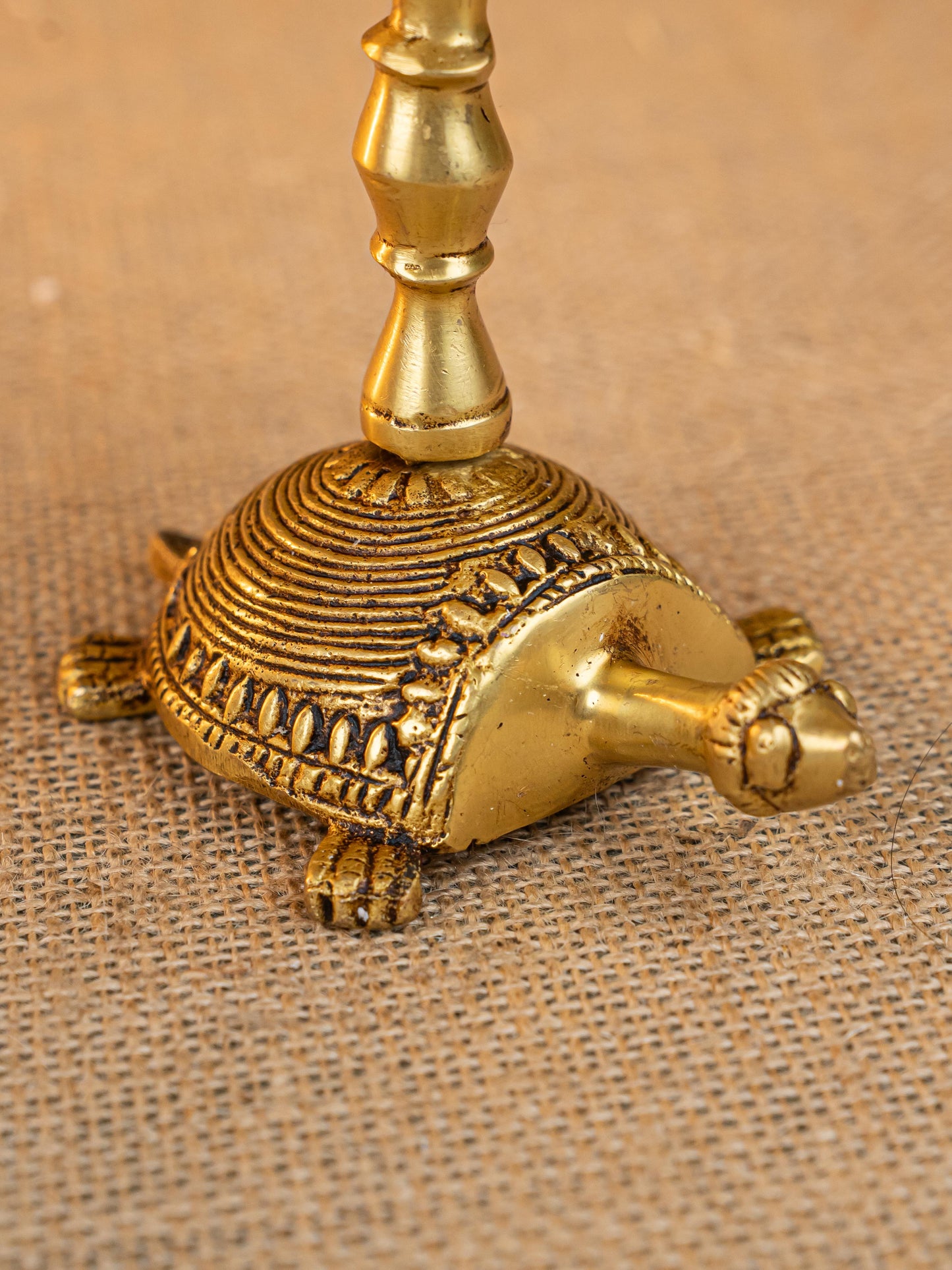Brass Tortoise Diya - 4 inch - WL5273