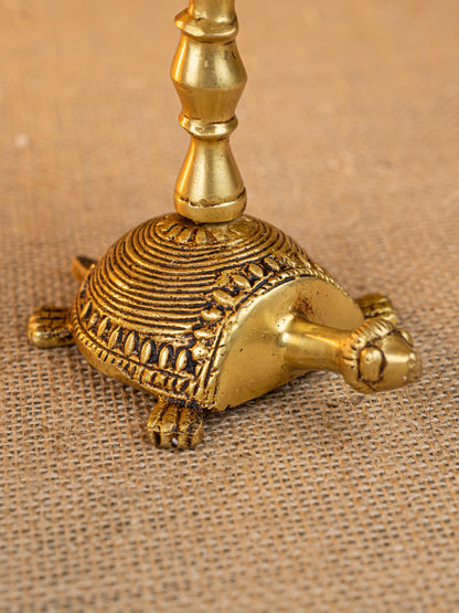 Brass Tortoise Diya - 4 inch - WL5273